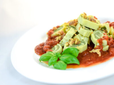 Geschnittene Maultaschen